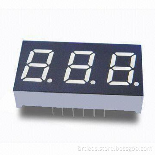 0.4-inch Triple Numeric Digit Red LED Display